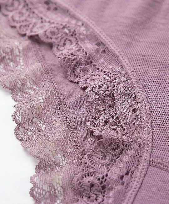 6'lı Paket Bambu Dantelli Bikini Külot - ASORTİ (1)