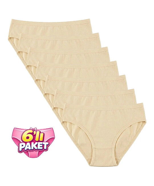 6'lı Paket Micro Modal Bikini Külot - TEN