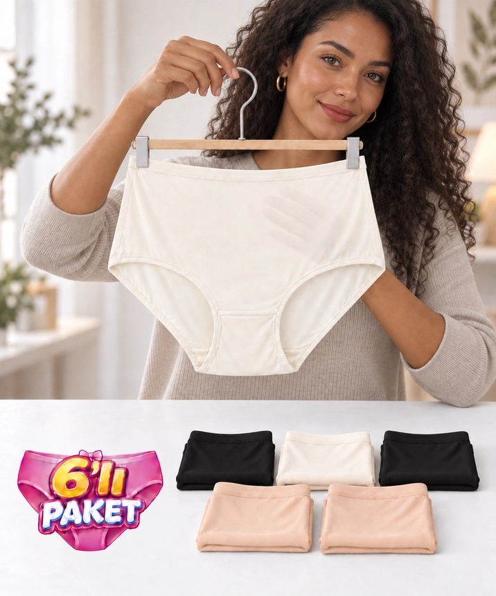 6'lı Paket Mikro Modal Bato Külot - ASORTİ - 1