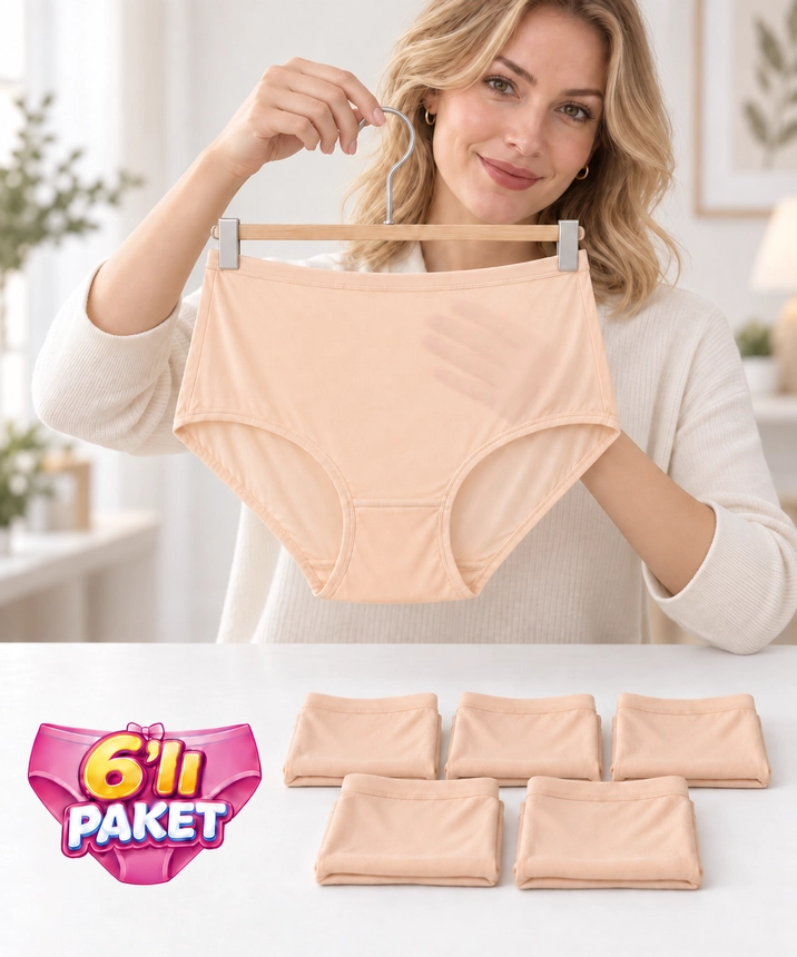 6'lı Paket Mikro Modal Bato Külot - TEN