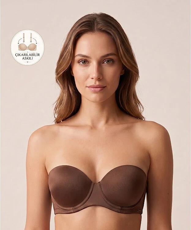 Betty Double Push Up Destekli Sütyen - CARAMEL - 1