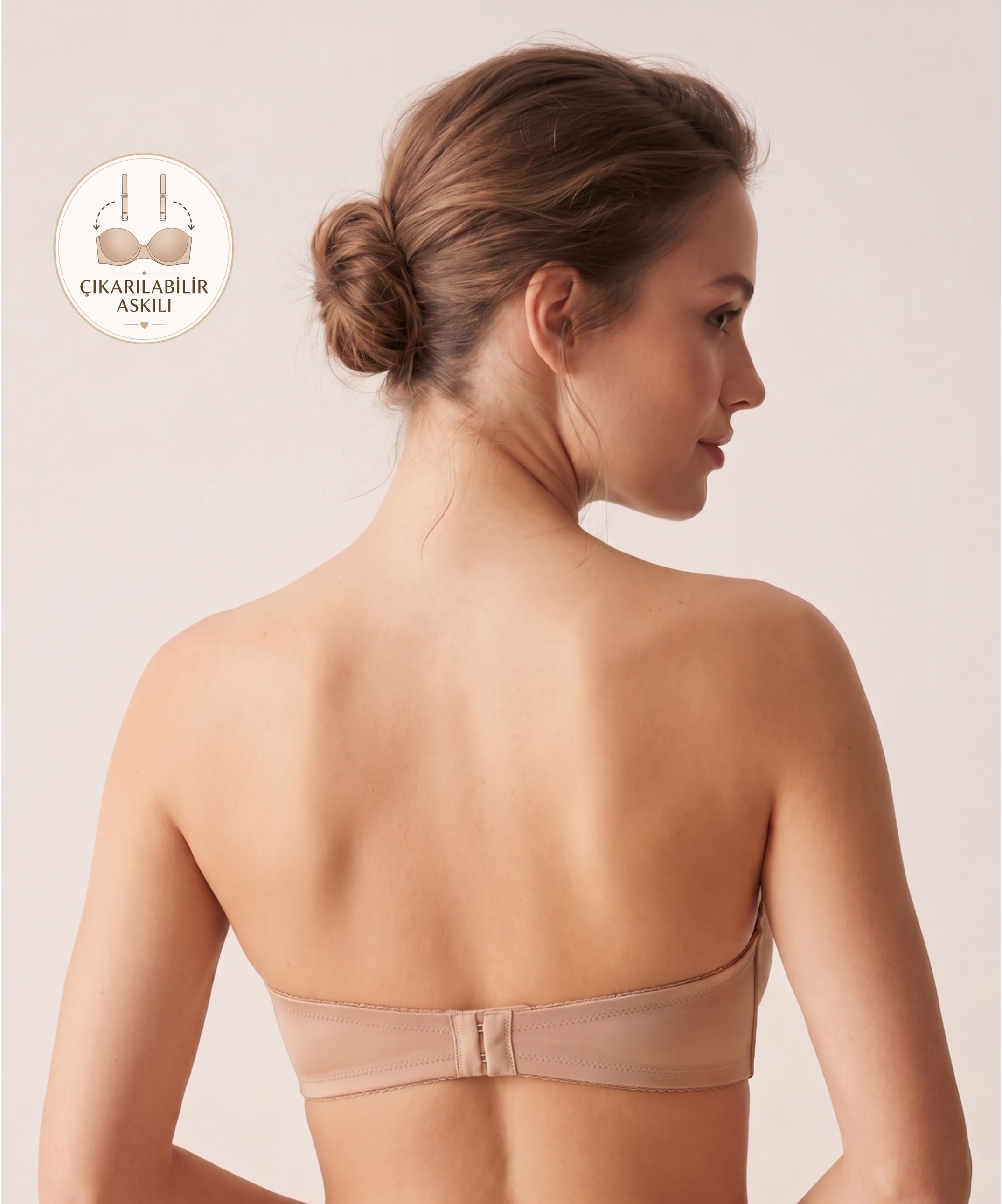 Betty Double Push Up Destekli Sütyen - LATTE - 2