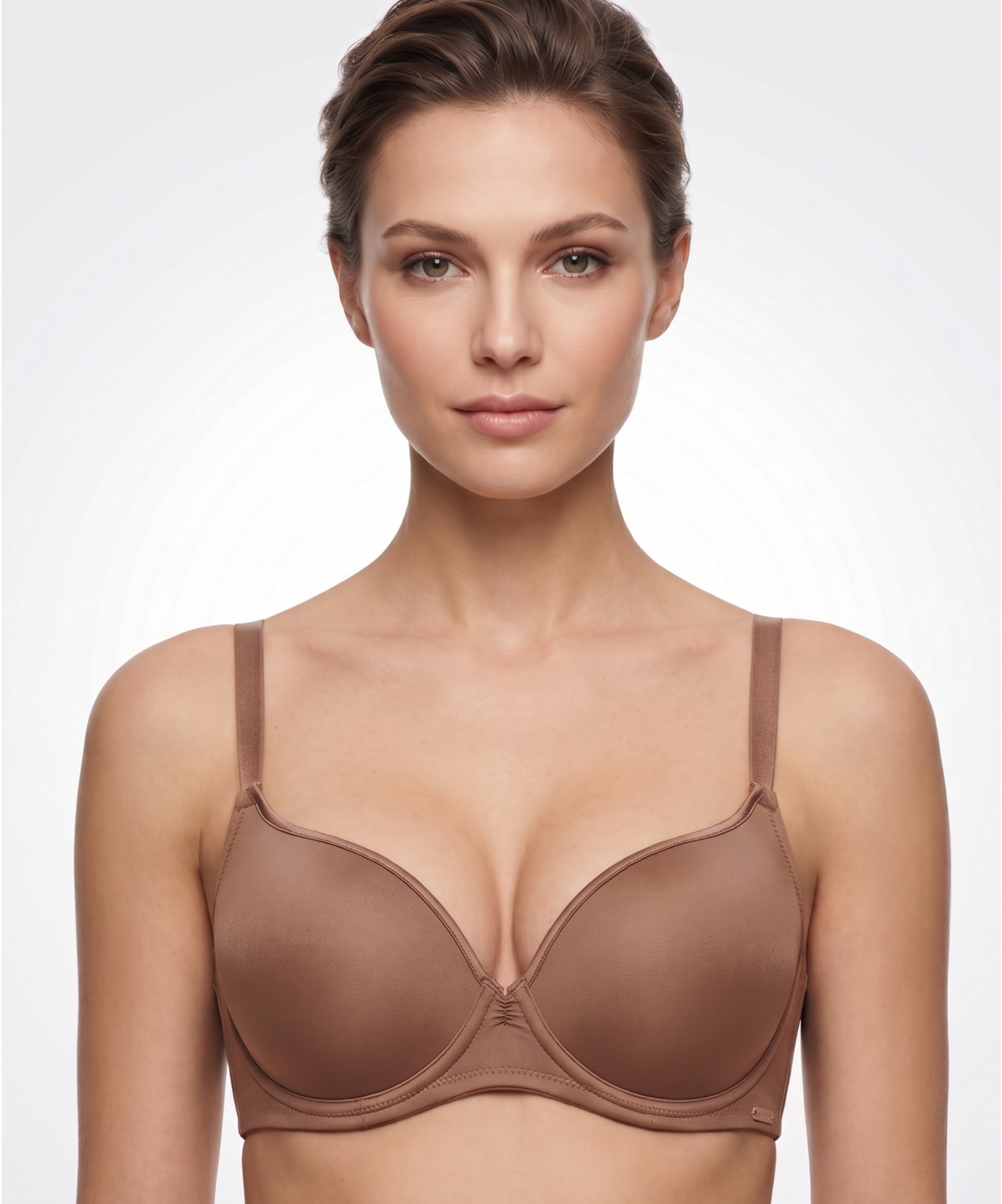 Big Size (B-C-D) Desteksiz Ultra Soft Cup Sütyen - LATTE