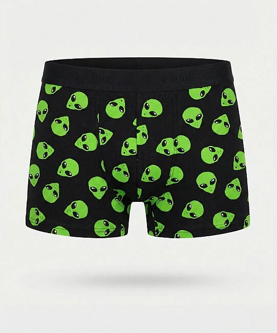 Desenli Likralı Erkek Boxer - ALİEN