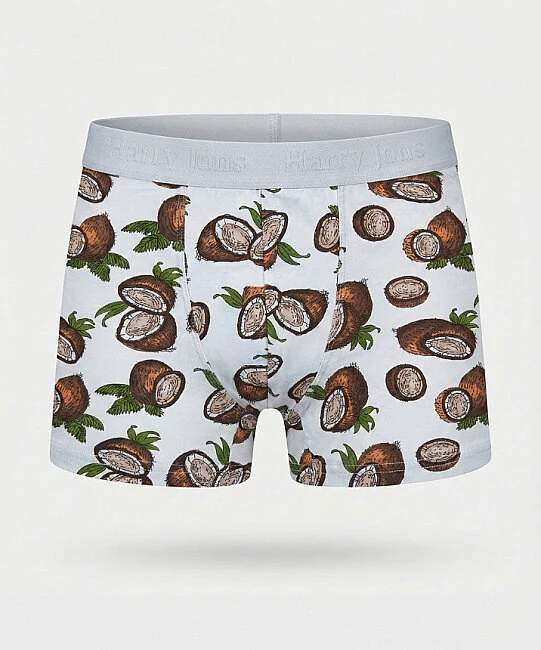 Desenli Likralı Erkek Boxer - COCONUT 