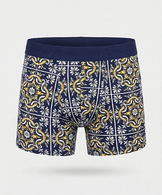 Desenli Likralı Erkek Boxer - DESİGN 