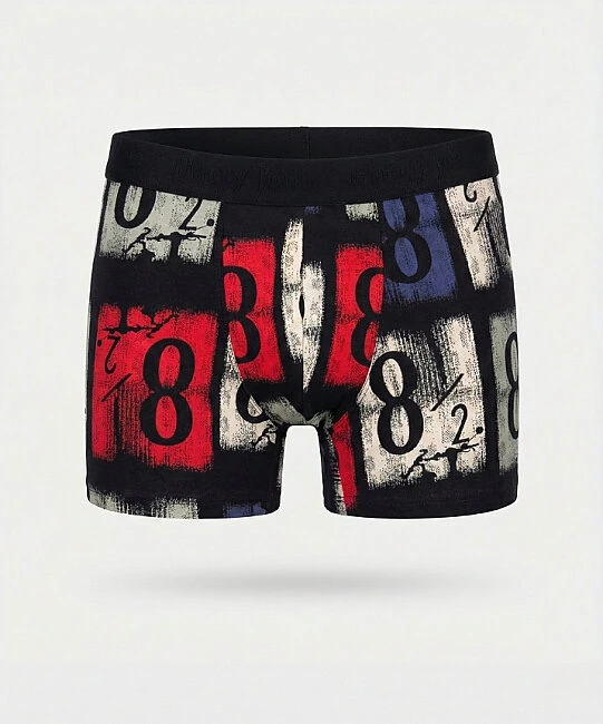 Desenli Likralı Erkek Boxer - EIGHT