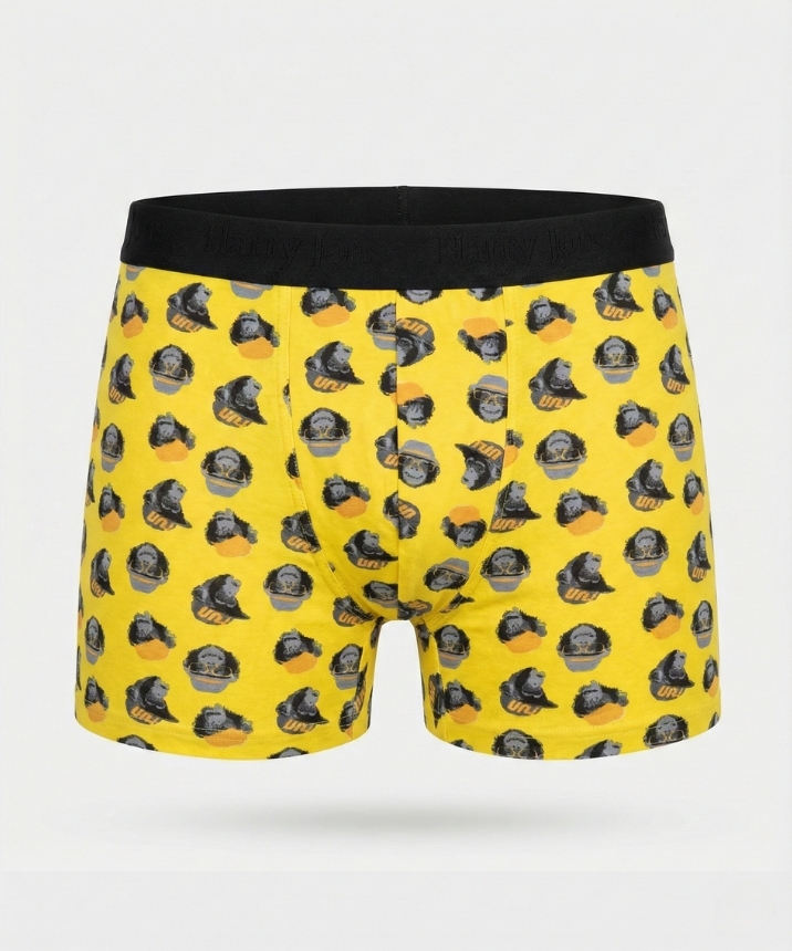 Desenli Likralı Erkek Boxer - MR.MONKEY 