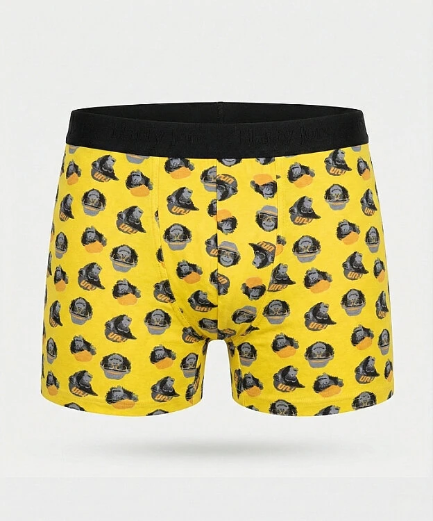 Desenli Likralı Erkek Boxer - MR.MONKEY - 1