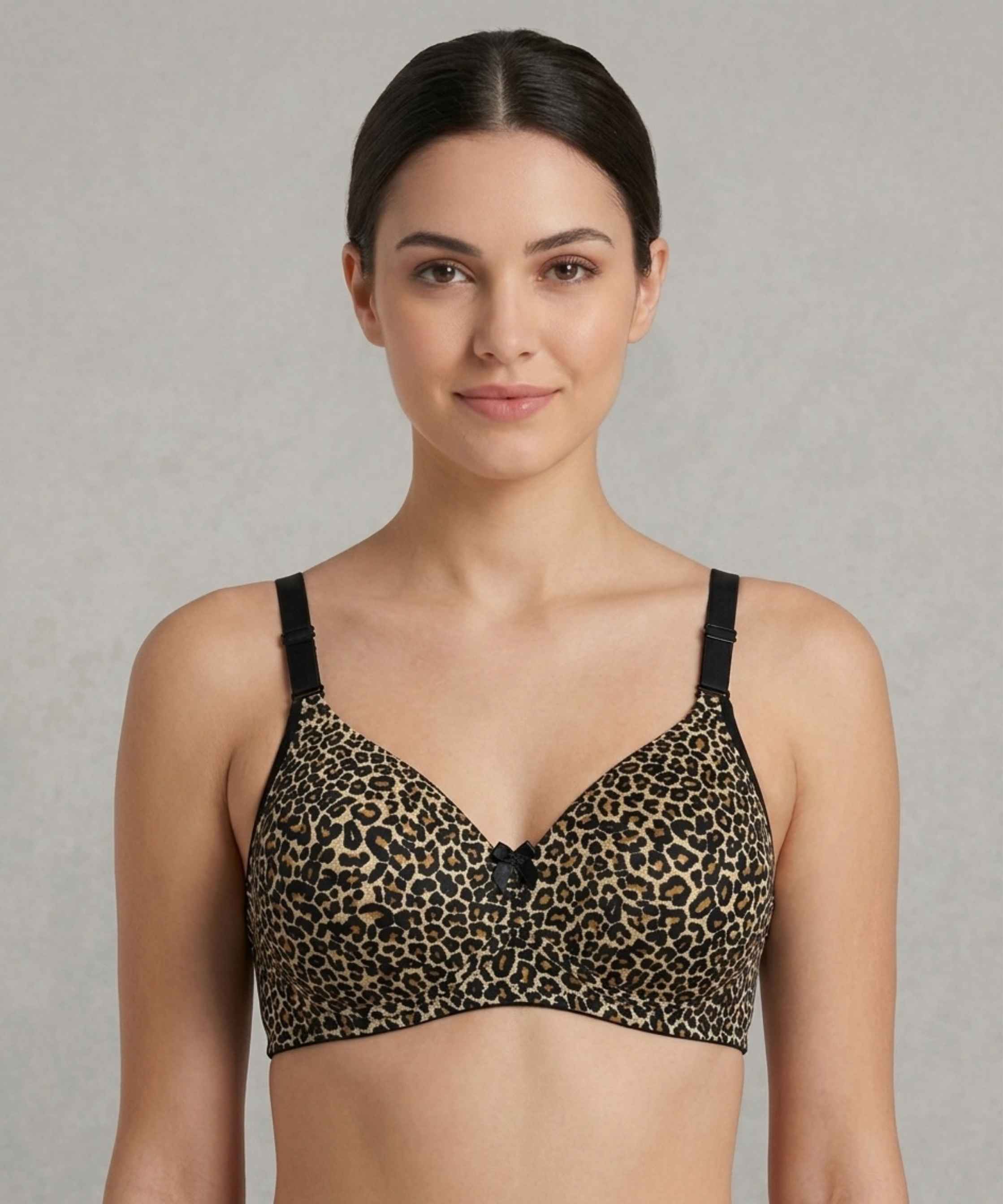 EBRU 1052 SLİKONLU TELSİZ DESENLİ TOPLAYICI - LEOPAR - 1