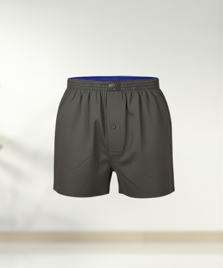 Erkek Havlu Bel Düz Boxer - FÜME