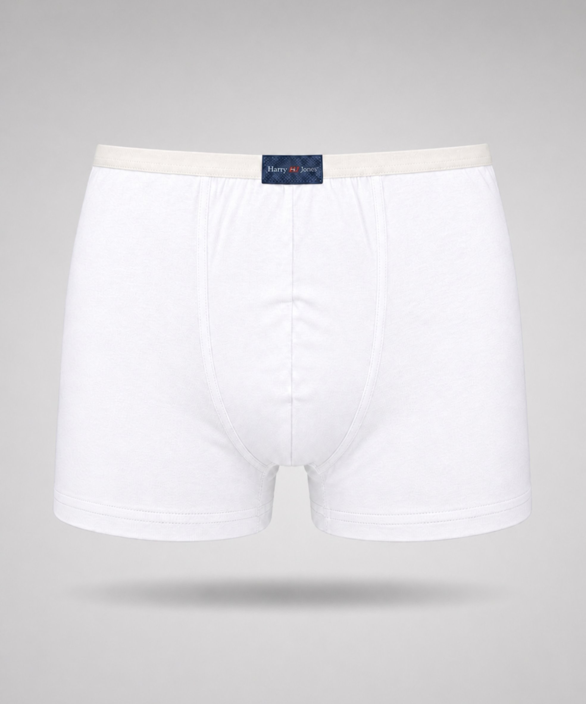 Erkek İnce Kemerli Modal Penye Boxer - BEYAZ