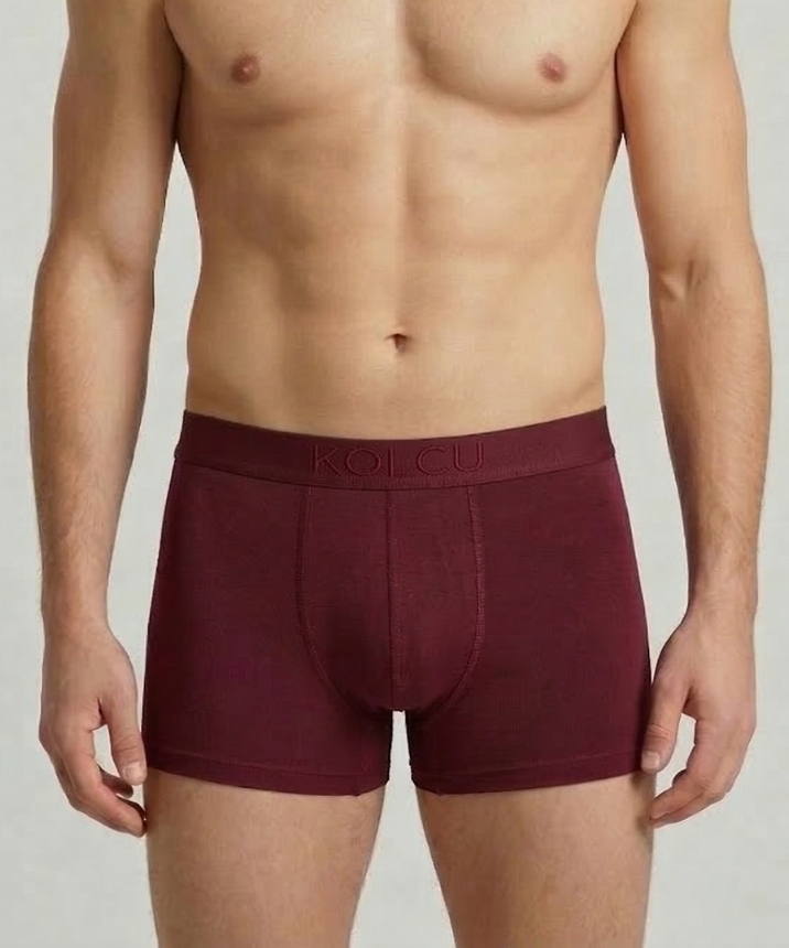Erkek Likralı Boxer - BORDO
