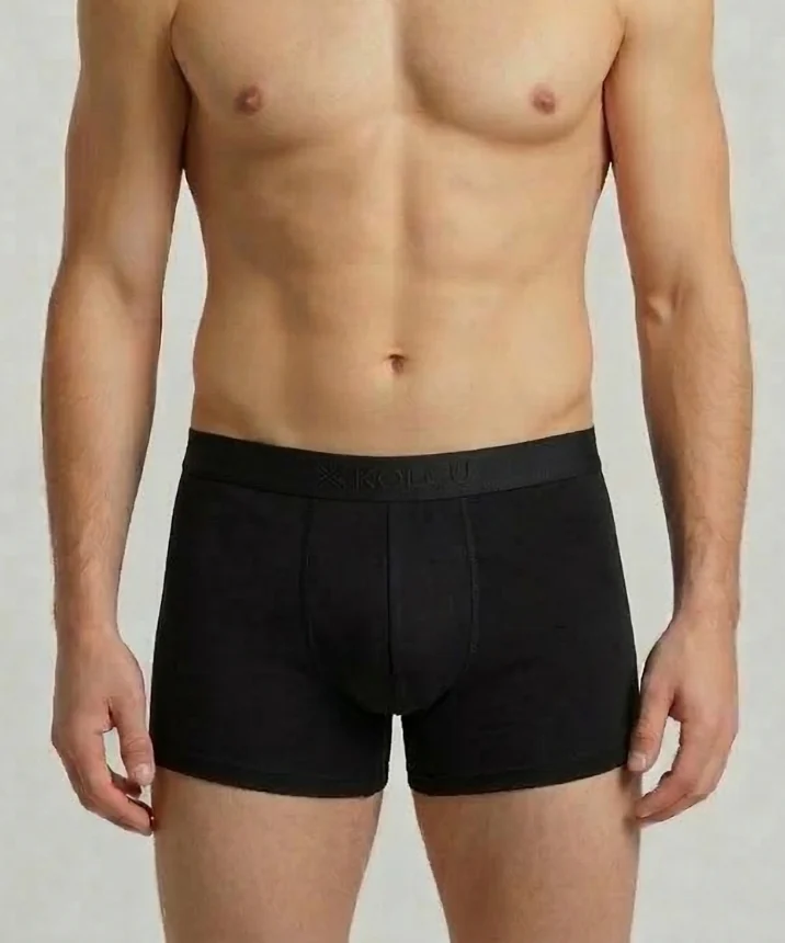 Erkek Likralı Boxer - SİYAH 