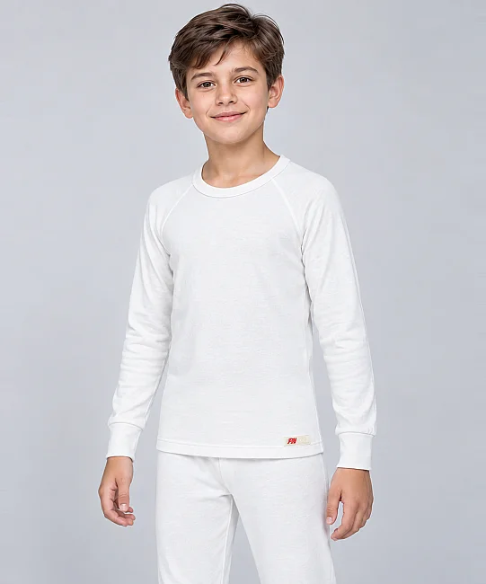 Pamuklu Erkek Çocuk Termal İçlik Takım - EKRU - 4