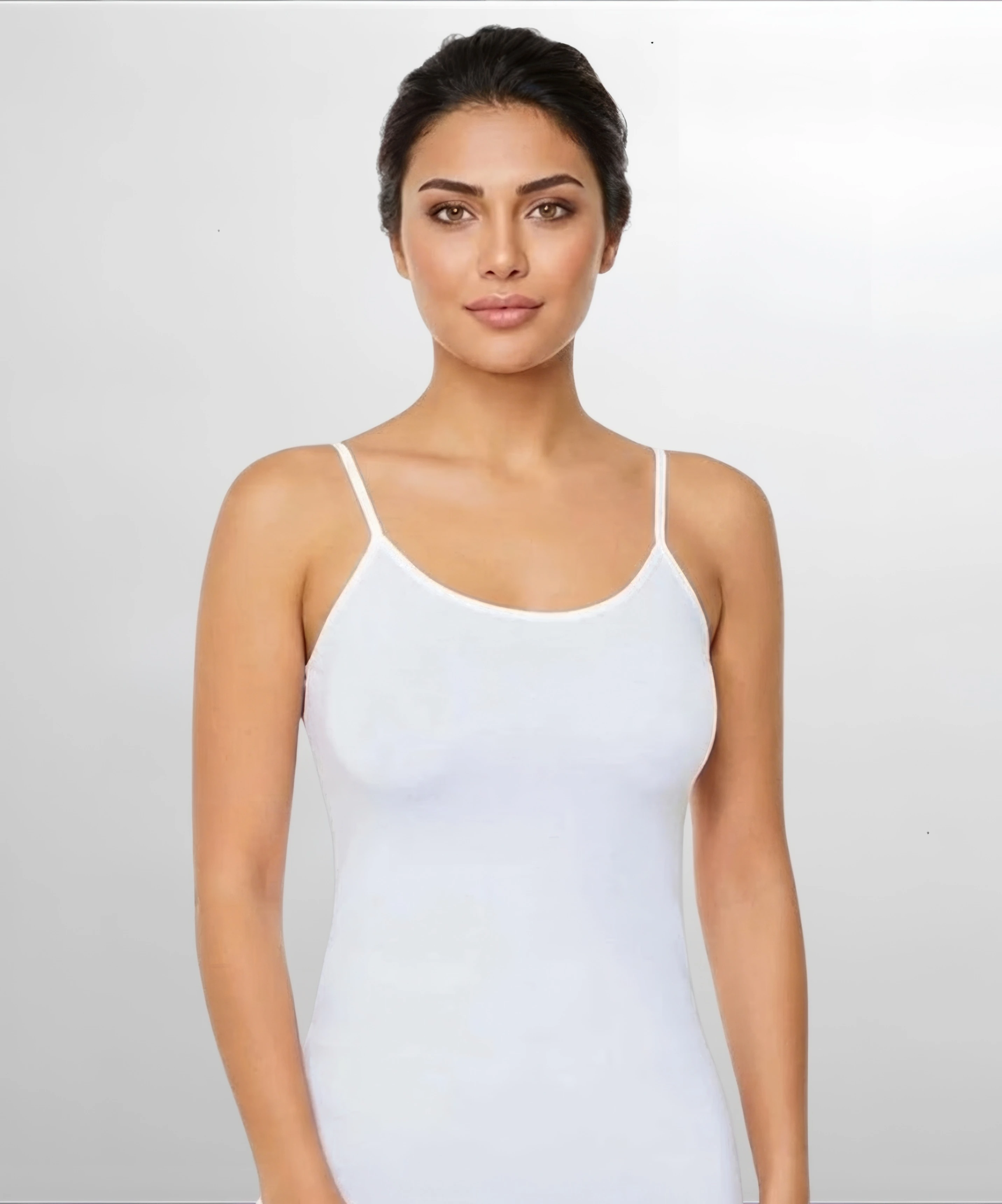İp Askılı Bambu Atlet - BEYAZ - 1