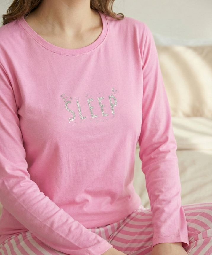 Kadın Pijama Takımı - PEMBE (1)