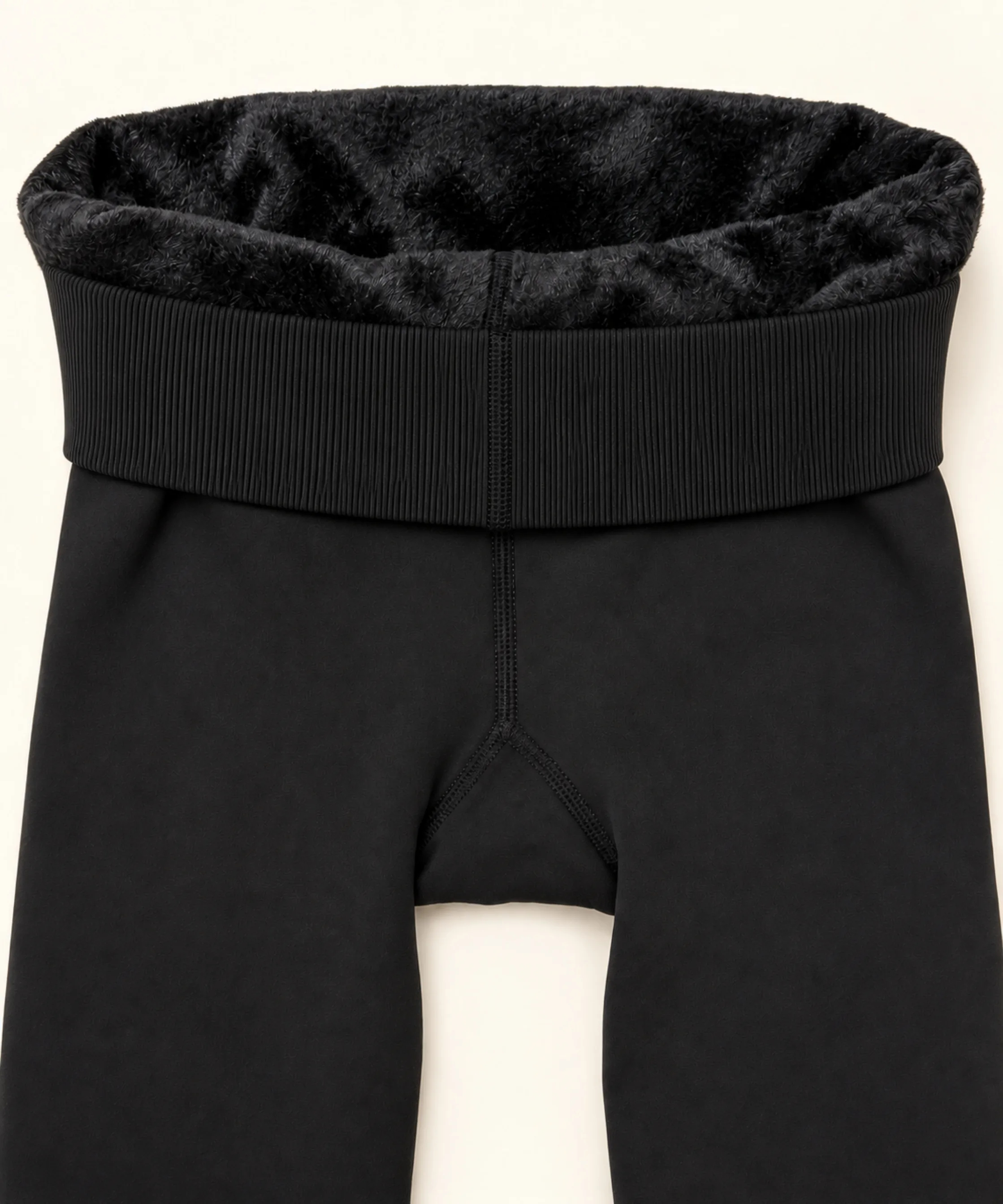 Lüx Peluş Tayt - SİYAH - 4