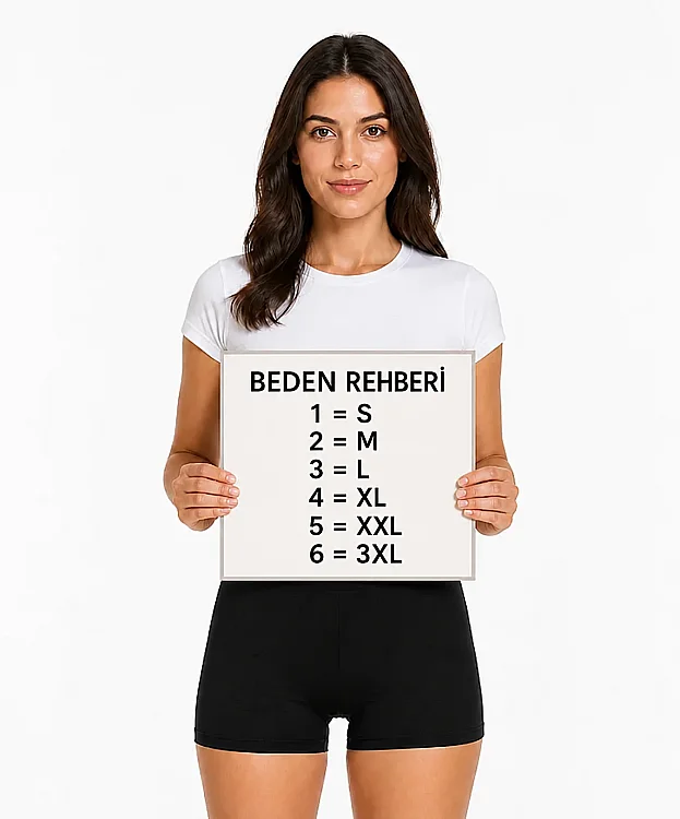 Likralı Kısa Boxer Kadın Şort - SİYAH - 2