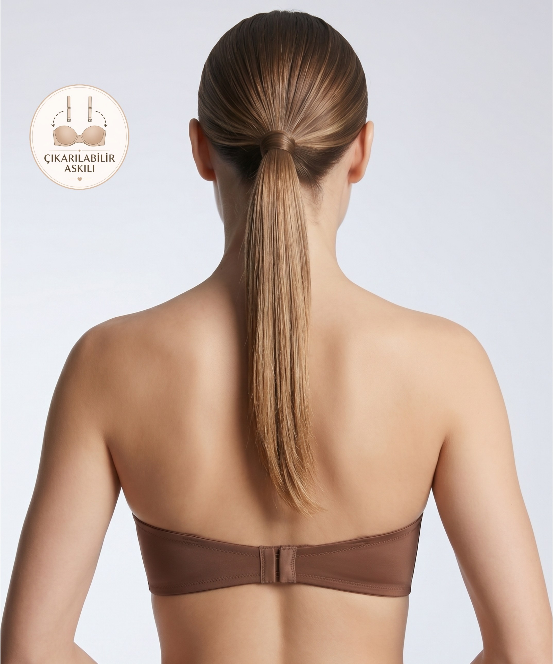 Lotus Push Up Straplez Sütyen - CARAMEL (1)