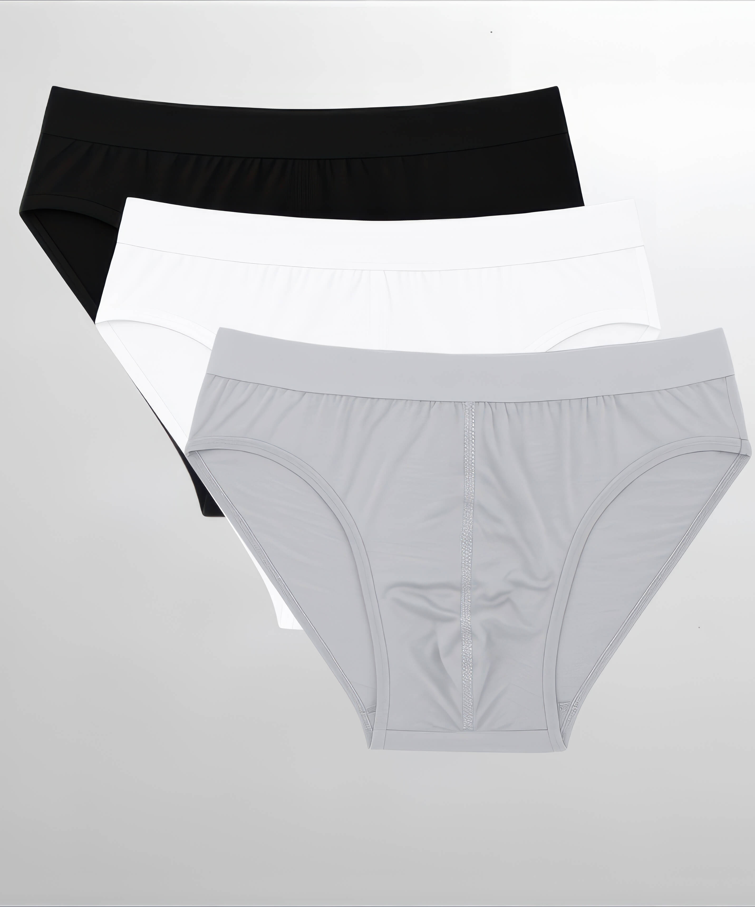 3'lü Paket Bambu Kemerli Slip Erkek Külot - ASORTİ