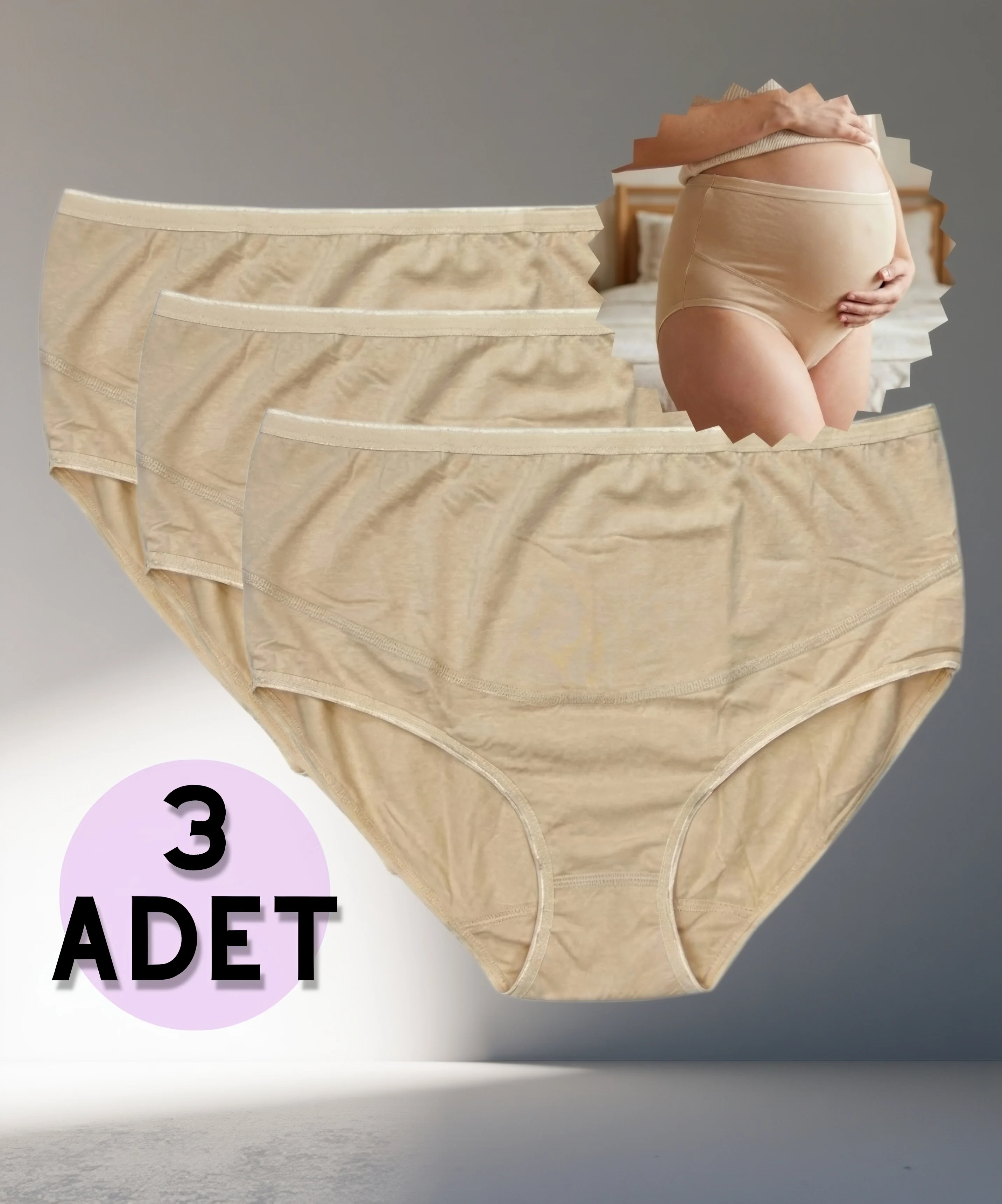 3'lü Paket Modal Hamile Külot - TEN 