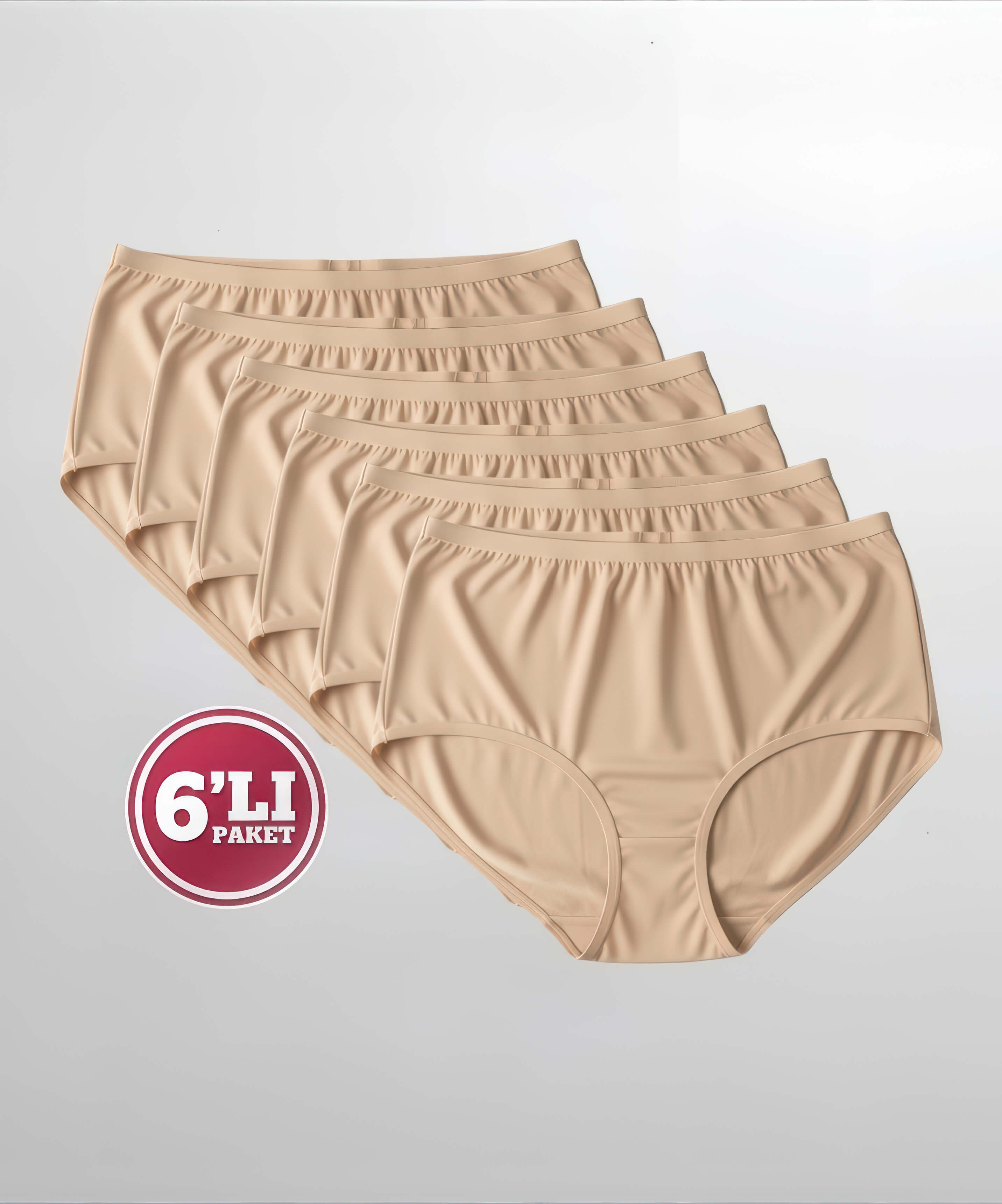 6'lı Paket İz Yapmaz Bato Külot - TEN - 1