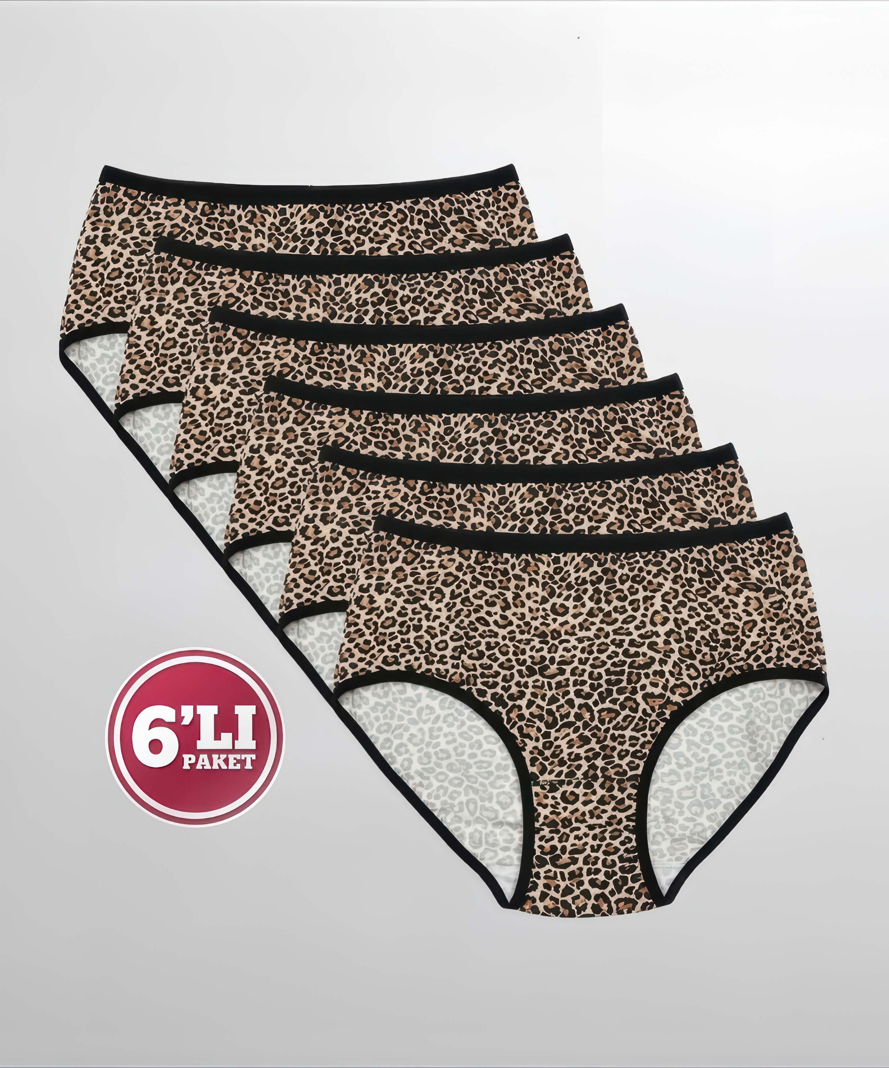 6'lı Paket Leopar Bato Külot - LEOPAR