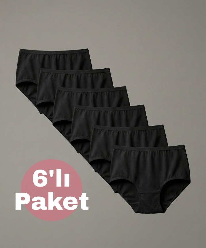 6'lı Paket Modal Toparlayıcı Bato - SİYAH - 1