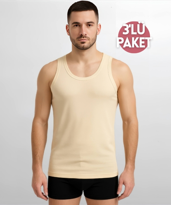 3'lü Paket Modal Erkek Atlet - TEN