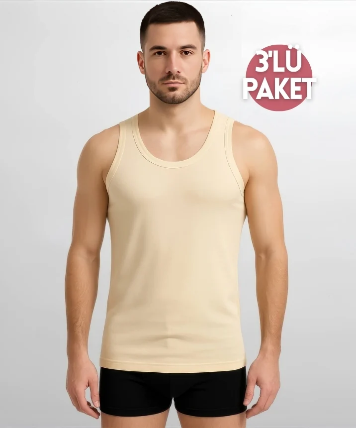 3'lü Paket Modal Erkek Atlet - TEN