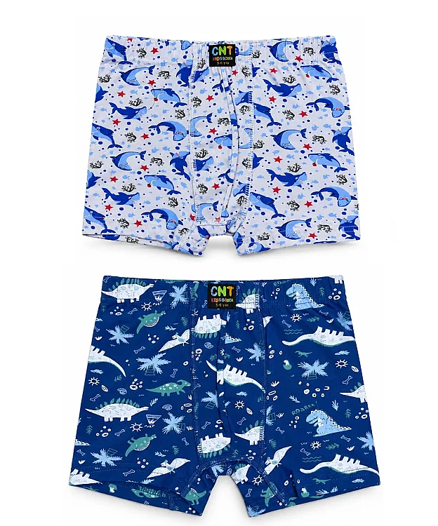 10'Lu Paket Pamuklu Erkek Çocuk Boxer - ASORTİ - 6