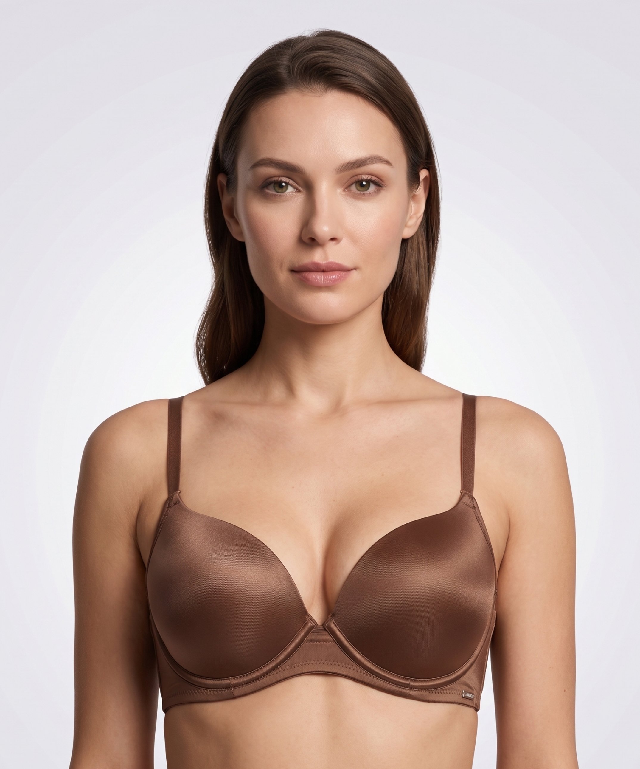 Push Up Desteksiz Sütyen - CARAMEL - 1