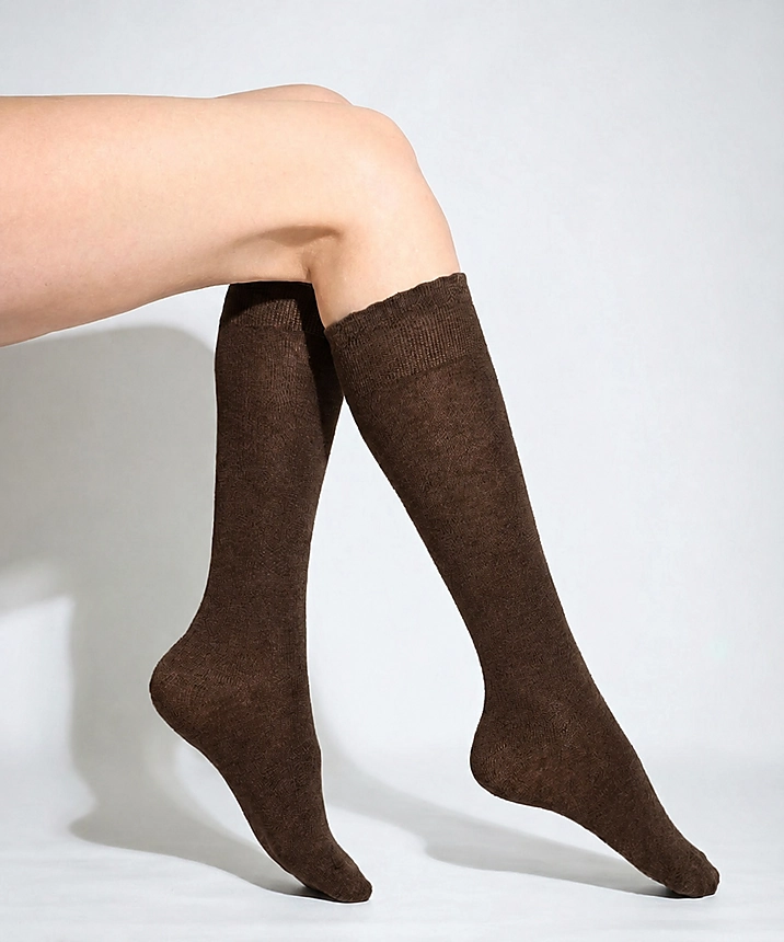 Soft Dizaltı Çorap - KAHVE - 1