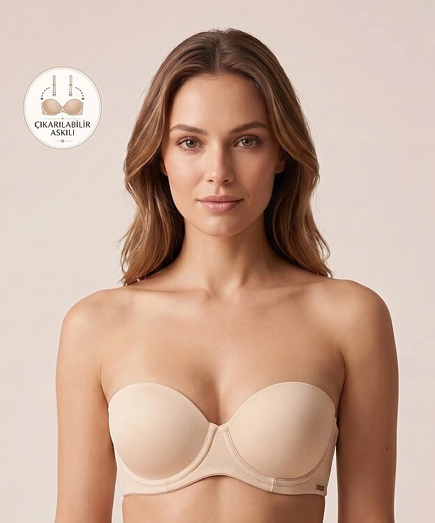 Straplez Destekli Soft Cup Sütyen - TEN - 1