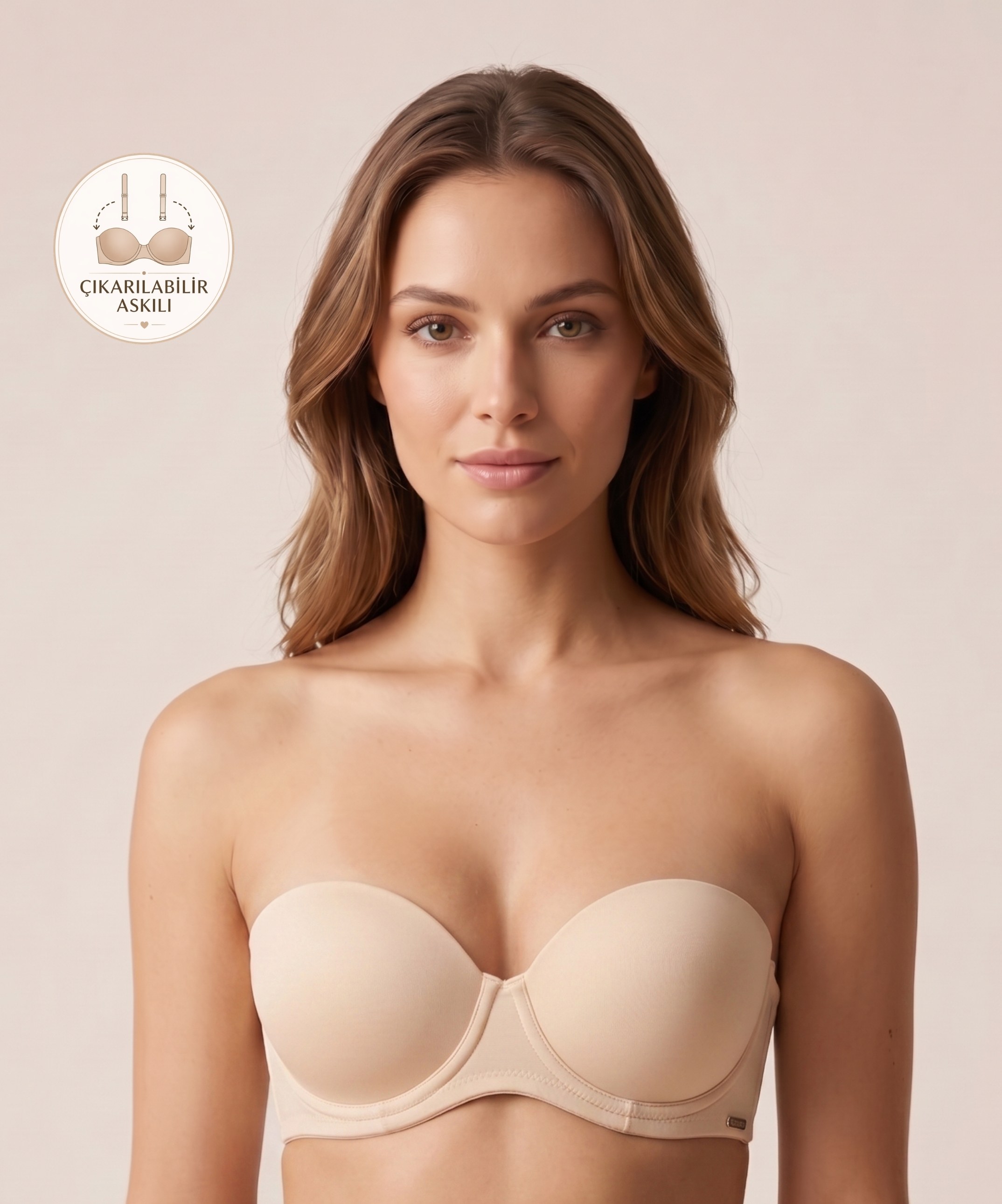 Straplez Desteksiz Soft Cup Sütyen - TEN