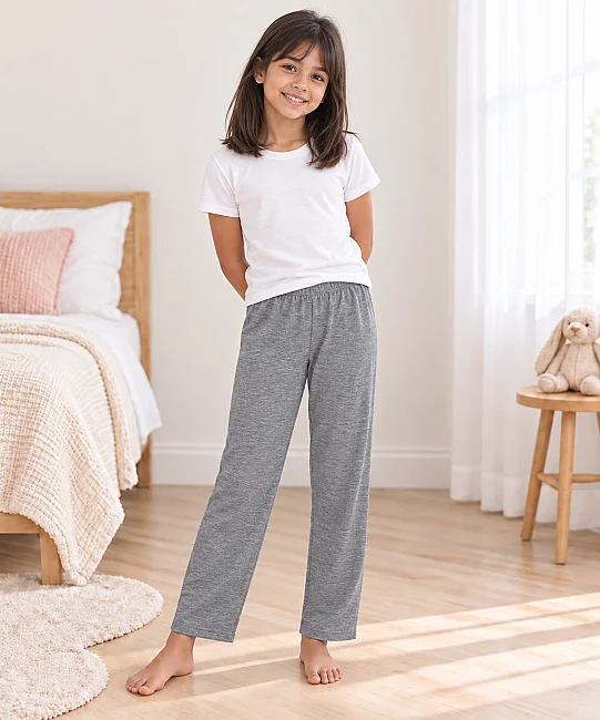 %100 Pamuk Çocuk Pijama Altı - GRİ (1)