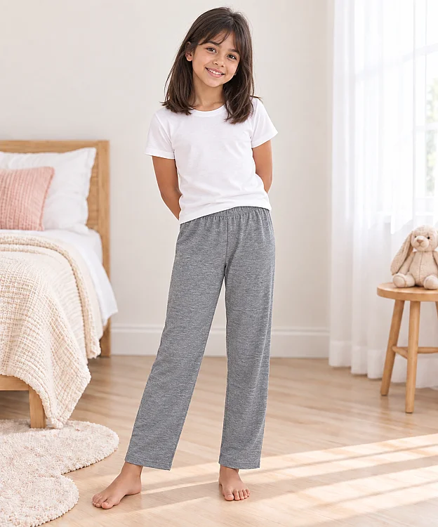%100 Pamuk Çocuk Pijama Altı - GRİ - 2