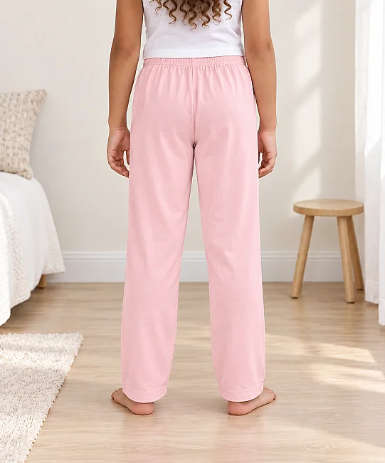 %100 Pamuk Çocuk Pijama Altı - PEMBE - 3
