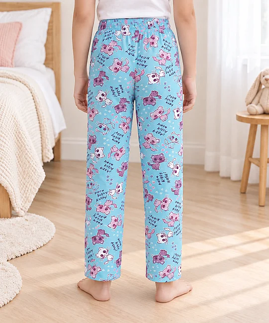 %100 Pamuk Çocuk Pijama Altı - TURKUAZ - 3