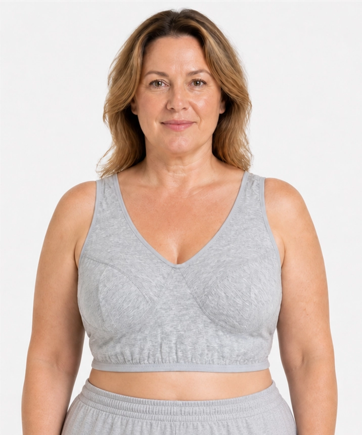 %100 Pamuklu Anne Yarım Atlet - GRİ